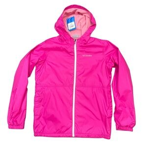 Girls Columbia Pink Rain Jacket